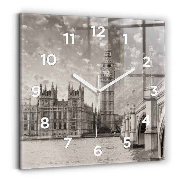 Ceas pătrat de perete din sticlă Londra Anglia Big Ben
