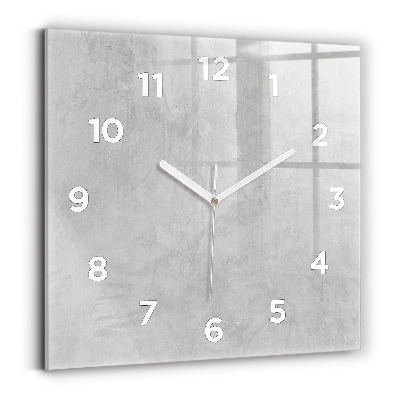 Ceas pătrat de perete din sticlă Perete de piatra