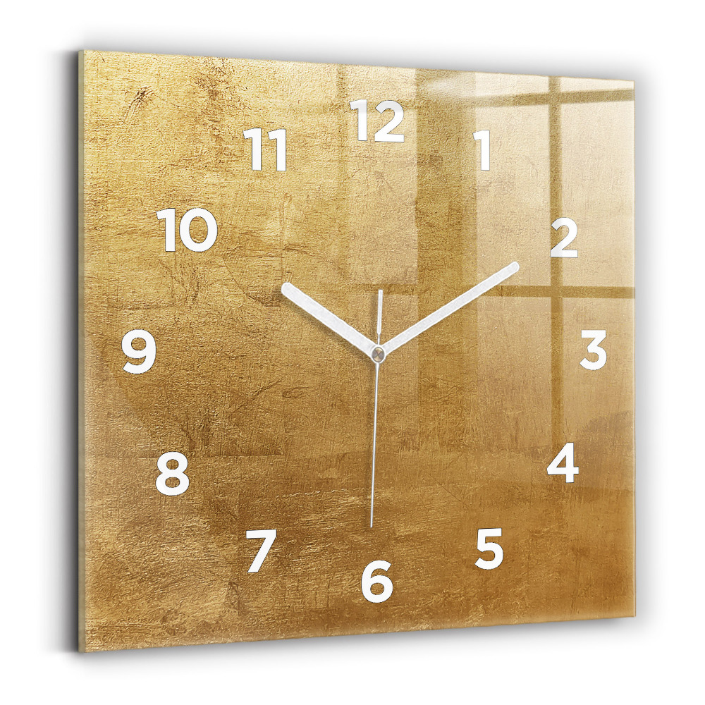 Ceas din sticlă pătrat Panza decorativa