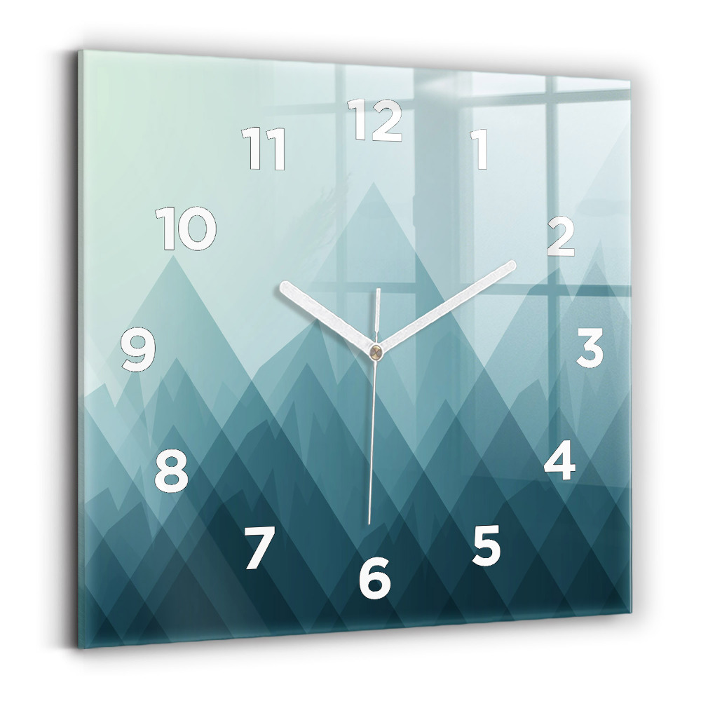 Ceas din sticlă pătrat Figuri geometrice