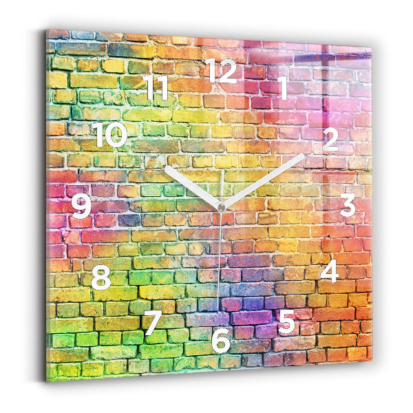 Ceas perete din sticlă pătrat Perete pictat