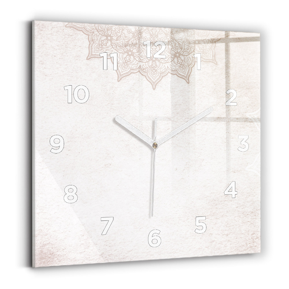 Ceas din sticlă pătrat Model decorativ