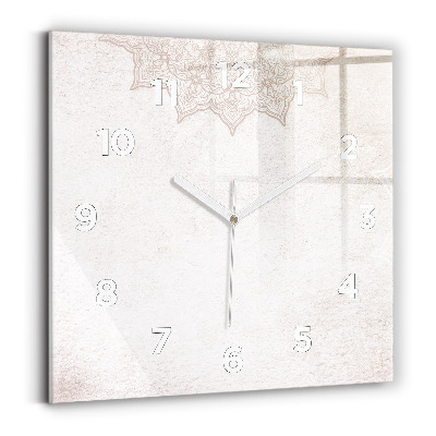 Ceas din sticlă pătrat Model decorativ
