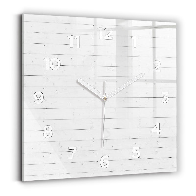 Ceas din sticlă pătrat Model de panouri din lemn