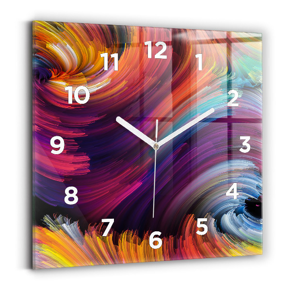 Ceas de sticlă pe perete pătrat Abstracția vânzării