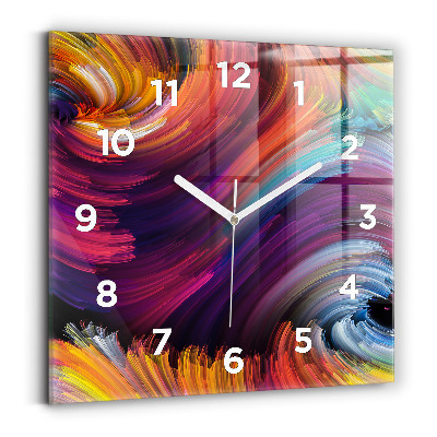 Ceas de sticlă pe perete pătrat Abstracția vânzării