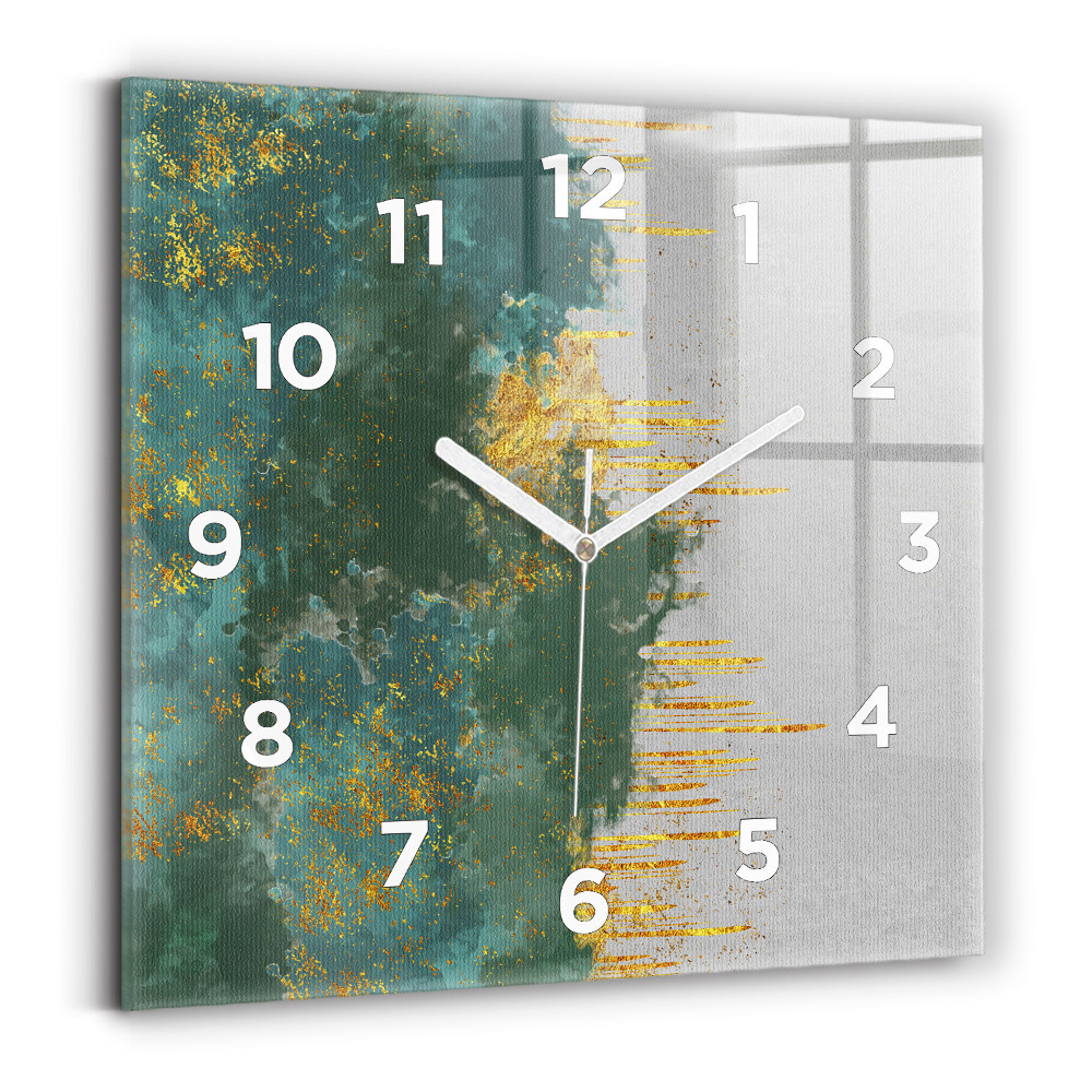 Ceas pătrat de perete din sticlă Model decorativ