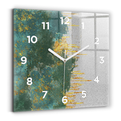 Ceas pătrat de perete din sticlă Model decorativ