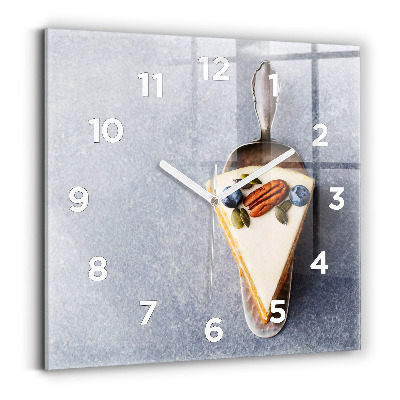 Ceas din sticlă pătrat Foarte usor