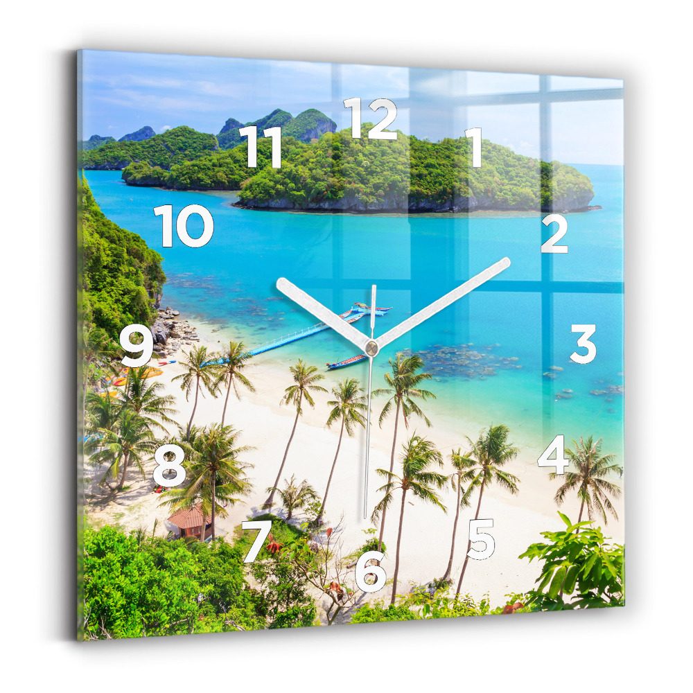 Ceas din sticlă pătrat Parcul național Thailanda