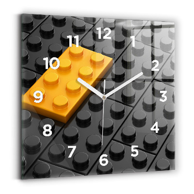 Ceas din sticlă pătrat Blocuri de jucărie