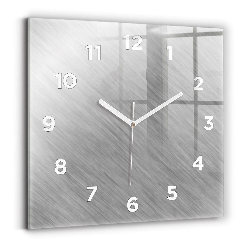 Ceas perete din sticlă pătrat Perete metalic