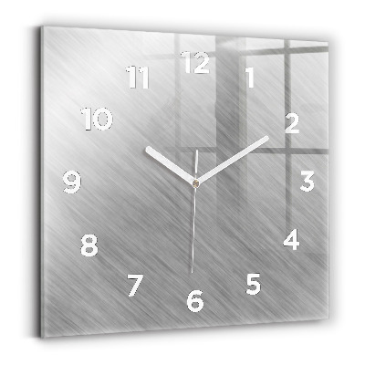 Ceas perete din sticlă pătrat Perete metalic