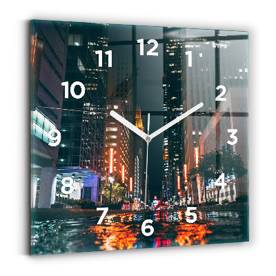 Ceas perete din sticlă pătrat Hotel Hilton din Houston