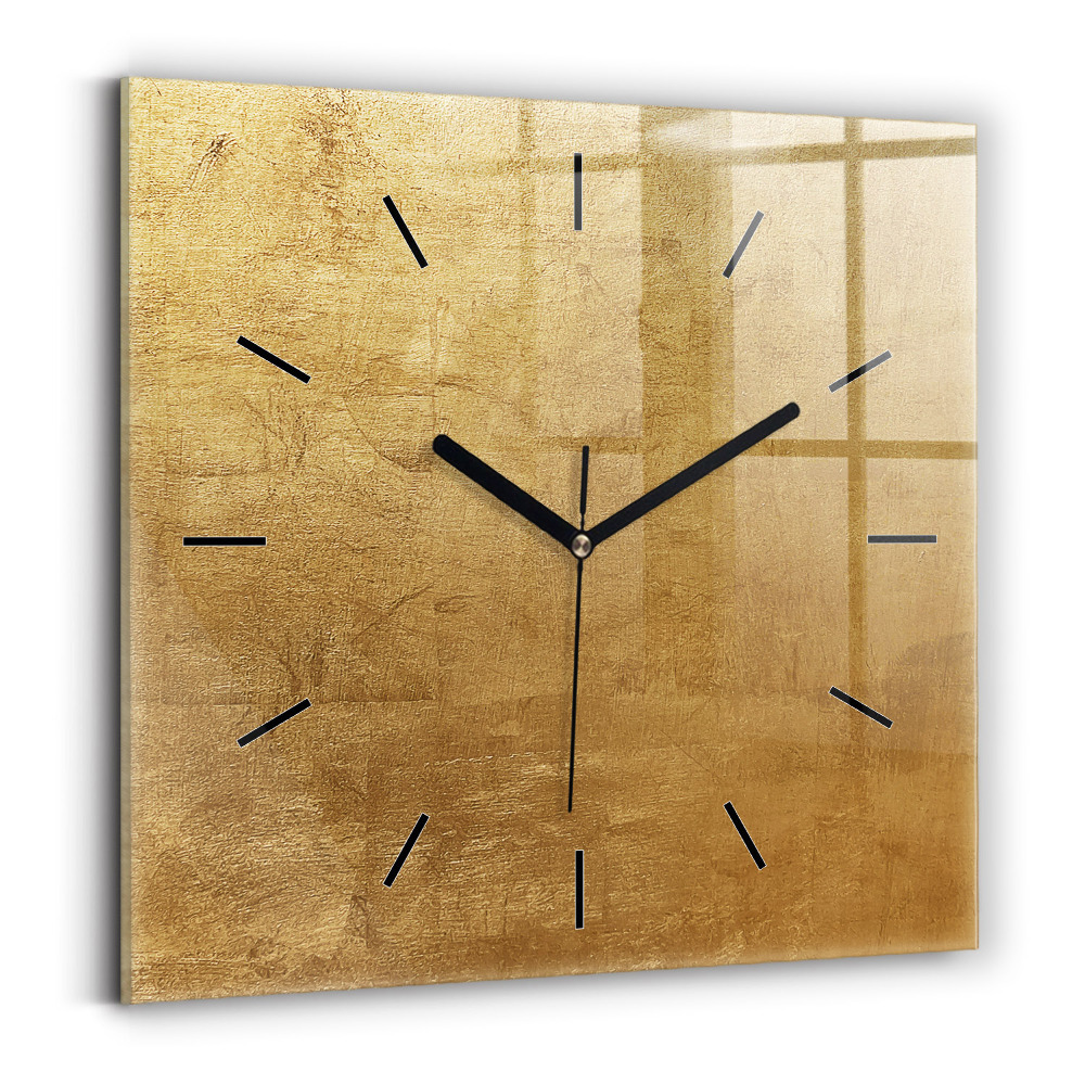 Ceas din sticlă pătrat Panza decorativa