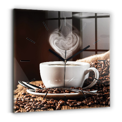 Ceas din sticlă pătrat ceașcă de cafea