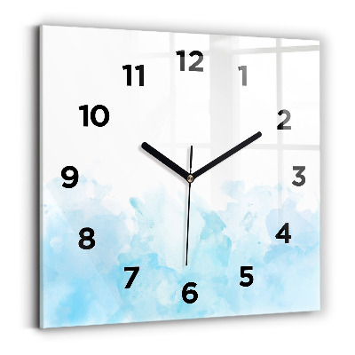 Ceas perete din sticlă pătrat Pete pictate