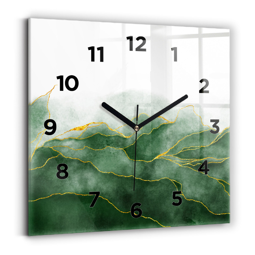 Ceas din sticlă pătrat Lasă abstracția