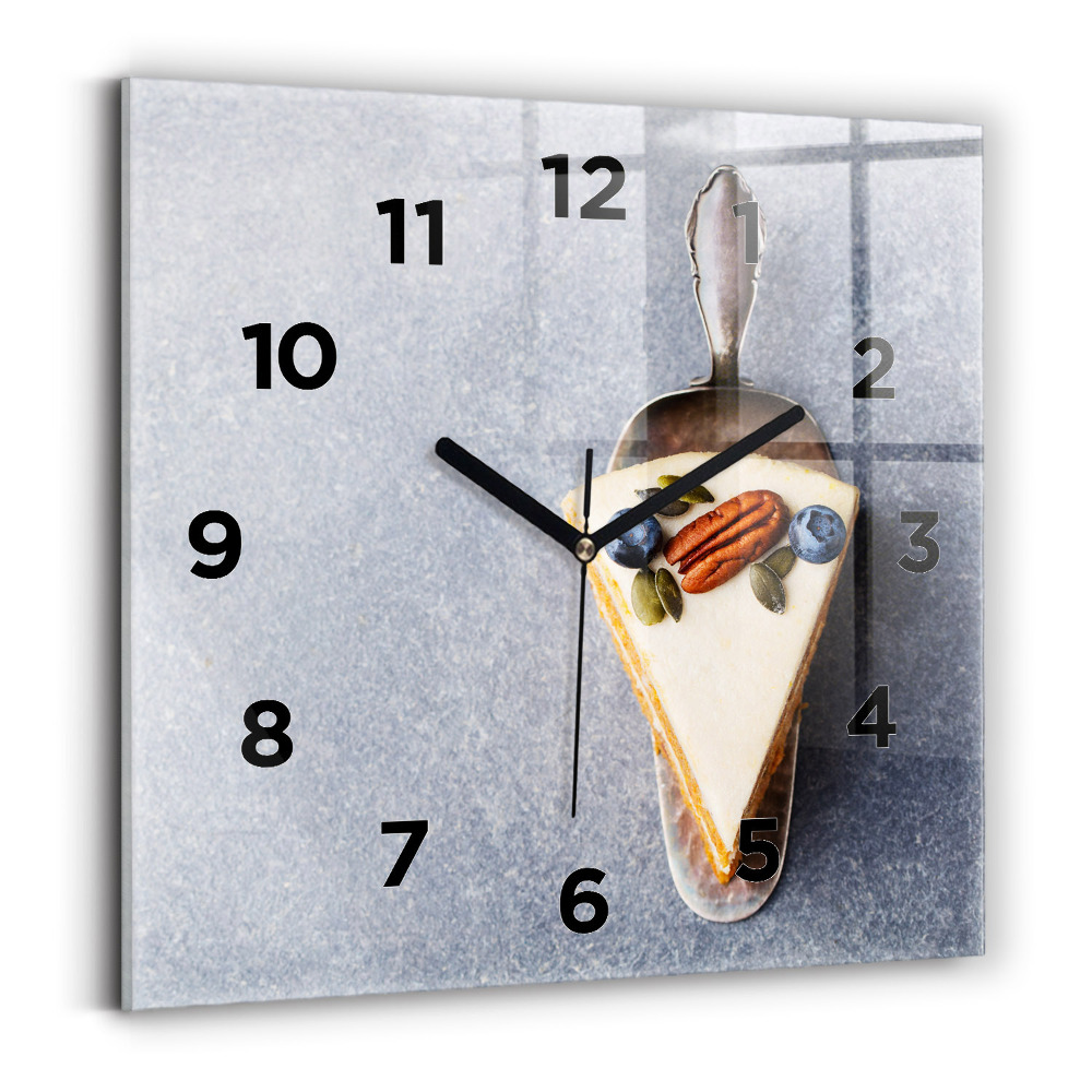 Ceas din sticlă pătrat Foarte usor