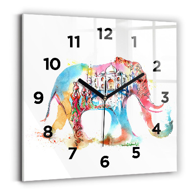 Ceas din sticlă pătrat cultura indiană