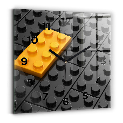 Ceas din sticlă pătrat Blocuri de jucărie