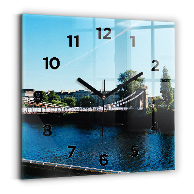 Ceas perete din sticlă pătrat Southportland Scoția
