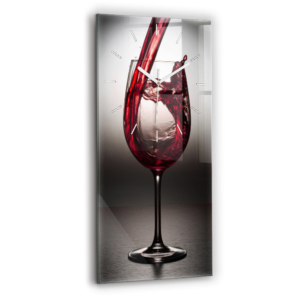Ceas perete din sticlă dreptunghiular Pahar De Vin