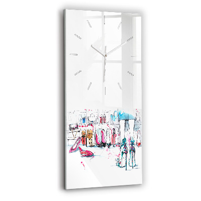 Ceas de sticlă pe perete vertical Element De Feminitate