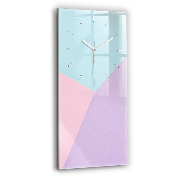 Ceas din sticlă dreptunghiular vertical Model Pastel