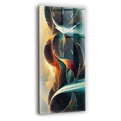 Ceas perete din sticlă dreptunghiular Cascada Curgătoare