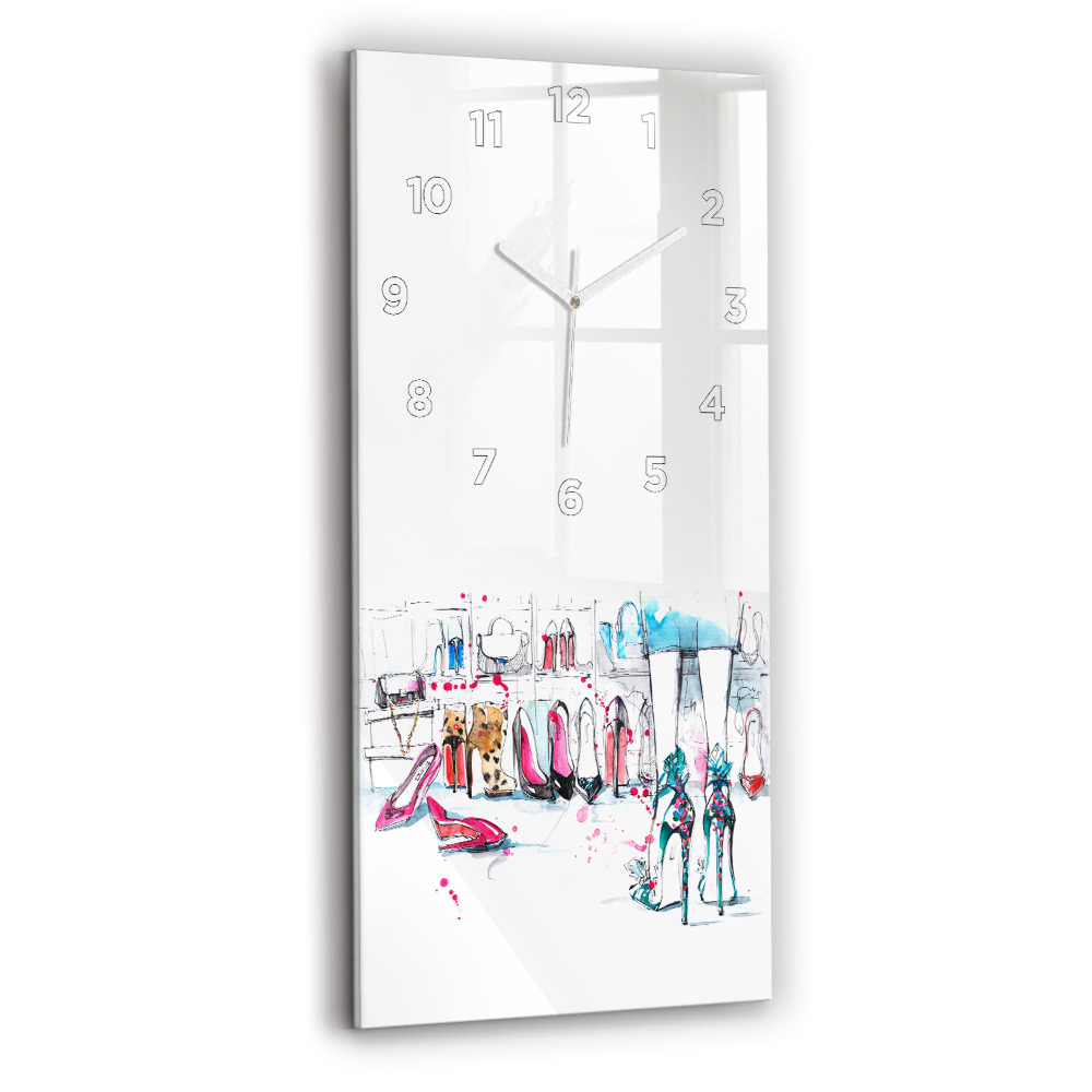 Ceas de sticlă pe perete vertical Element De Feminitate