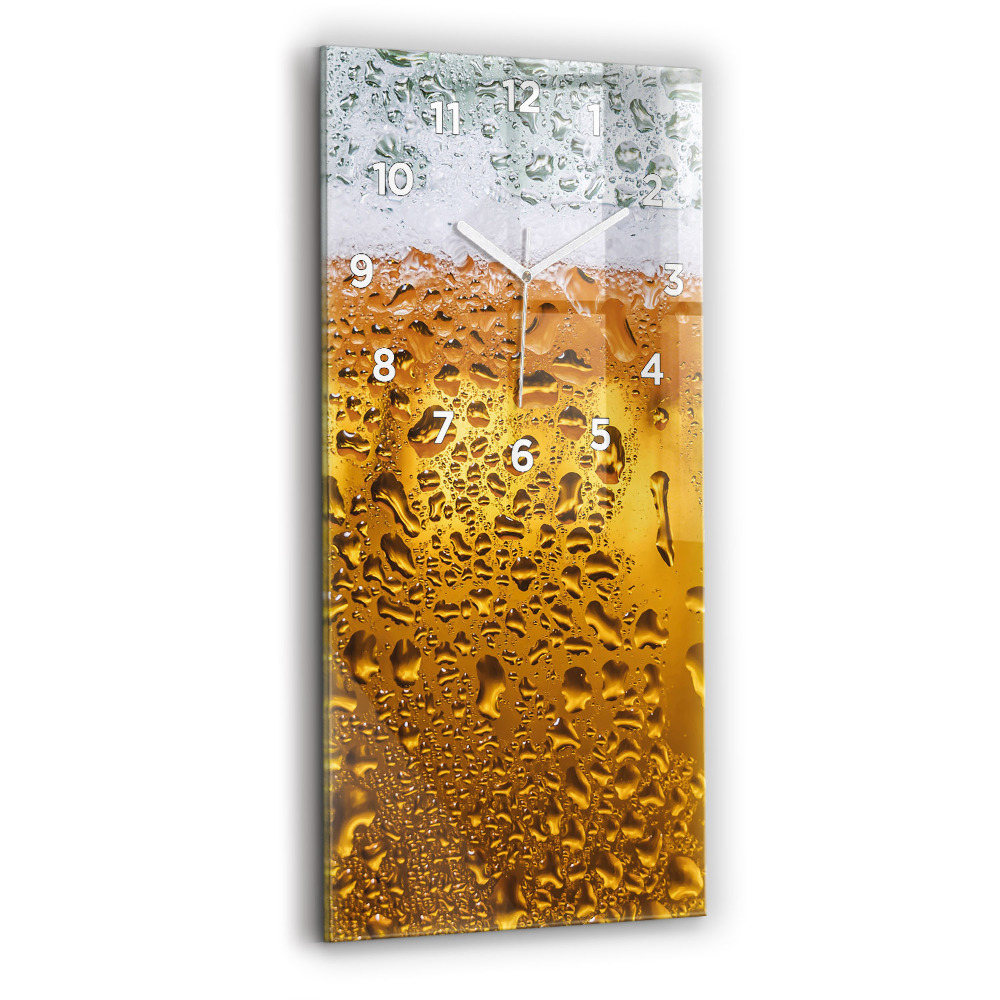 Ceas din sticlă dreptunghiular vertical O Halbă De Bere