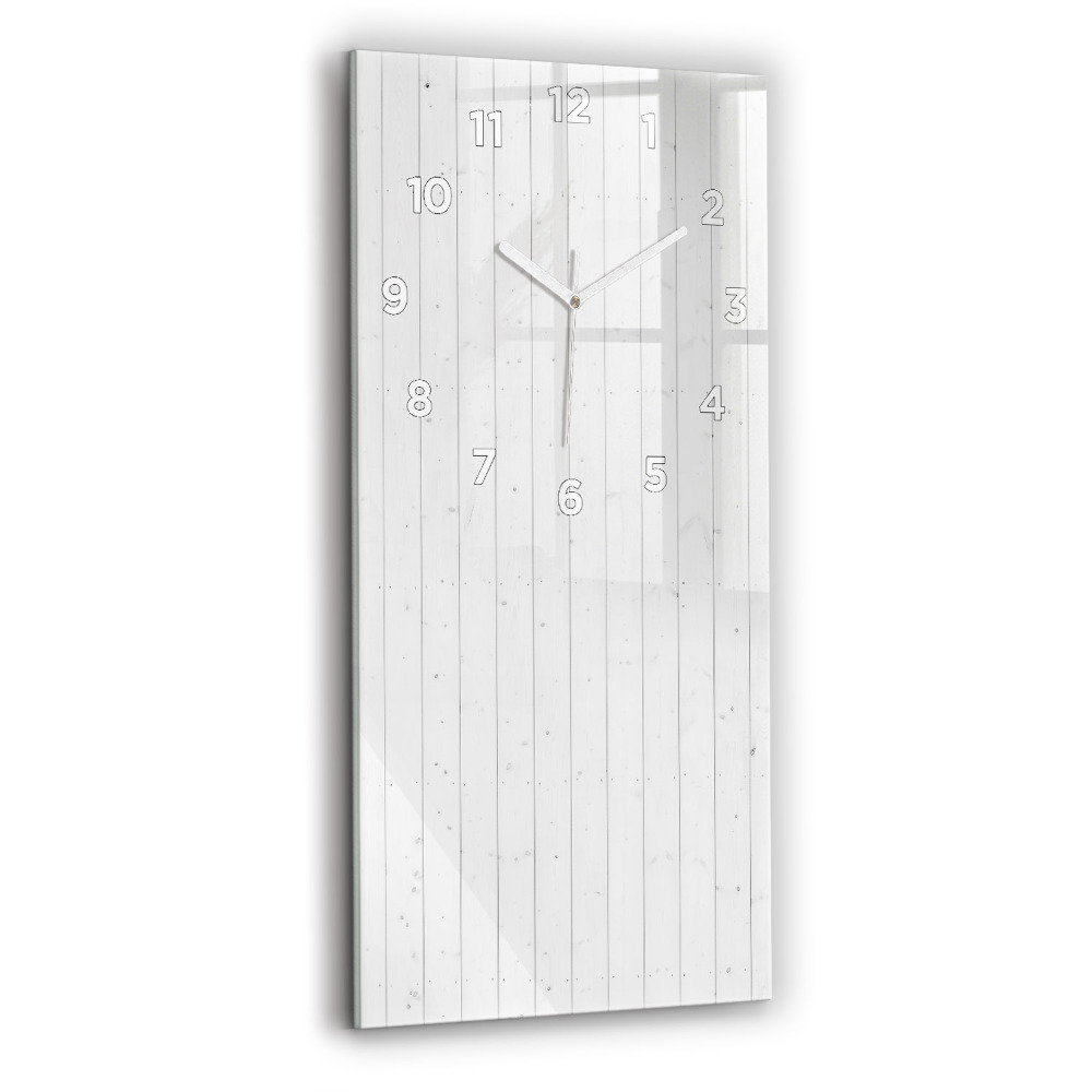 Ceas din sticlă dreptunghiular vertical Model De Panouri Din Lemn