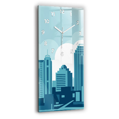 Ceas de sticlă pe perete vertical Arhitectura In Sua