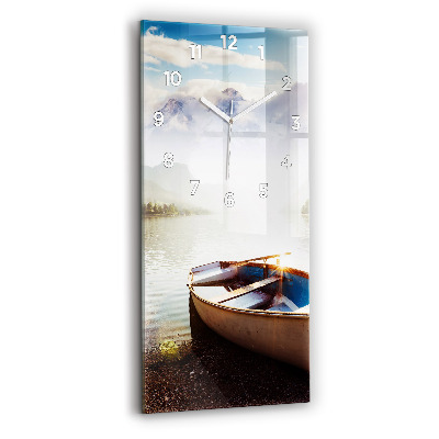 Ceas vertical de perete din sticlă Priveliște Spre Lac
