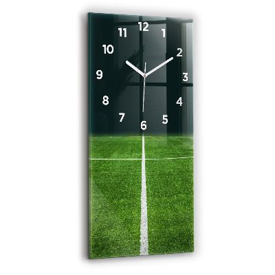 Ceas de sticlă pe perete vertical Teren De Fotbal