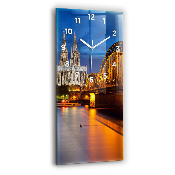 Ceas din sticlă dreptunghiular vertical Pod Din Germania