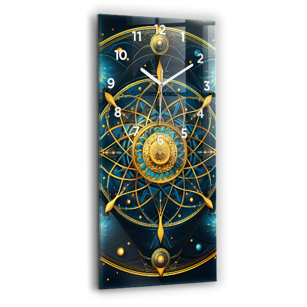 Ceas perete din sticlă dreptunghiular Ceas Horoscop