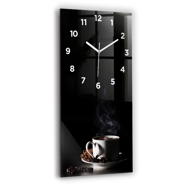 Ceas vertical de perete din sticlă Ceașcă De Cafea