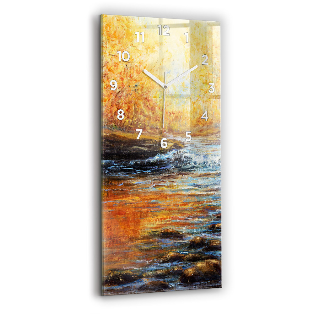 Ceas de sticlă pe perete vertical Artă Artistică