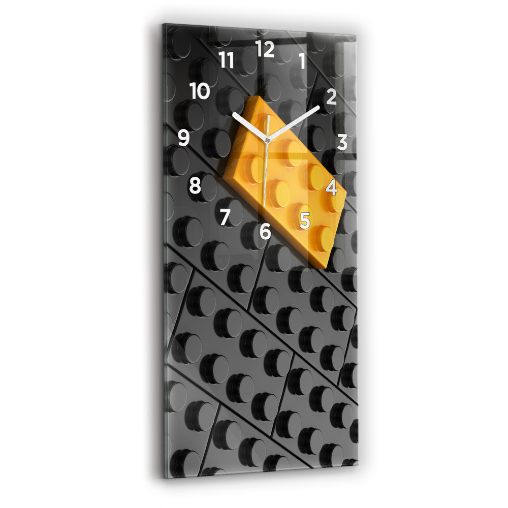 Ceas din sticlă dreptunghiular vertical Blocuri De Jucărie