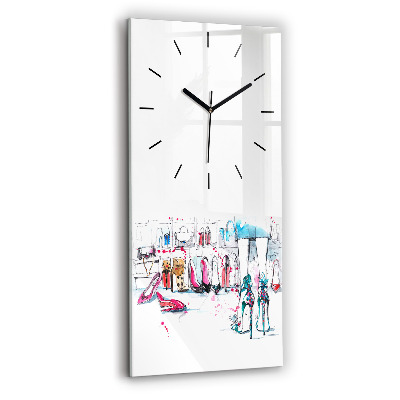 Ceas de sticlă pe perete vertical Element de feminitate