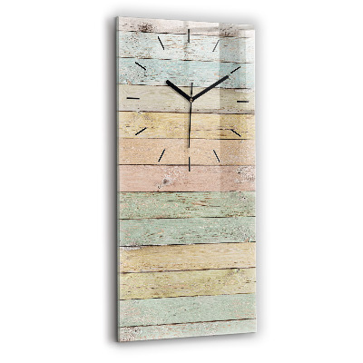 Ceas din sticlă dreptunghiular vertical Plăci colorate