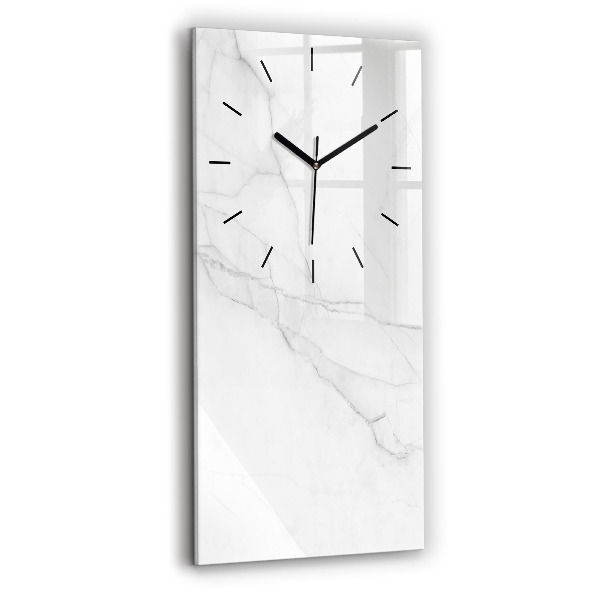 Ceas din sticlă dreptunghiular vertical Marmură decorativă