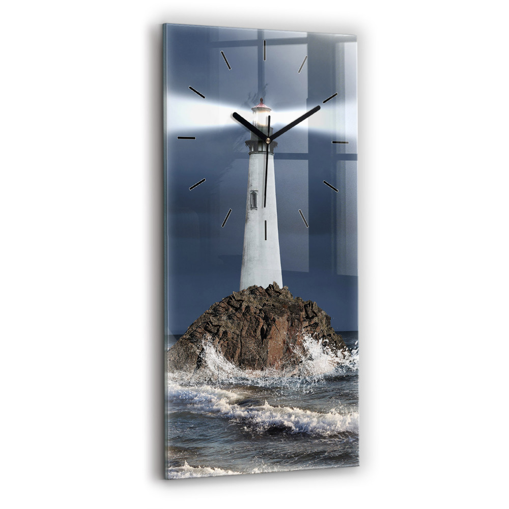 Ceas de sticlă pe perete vertical Far
