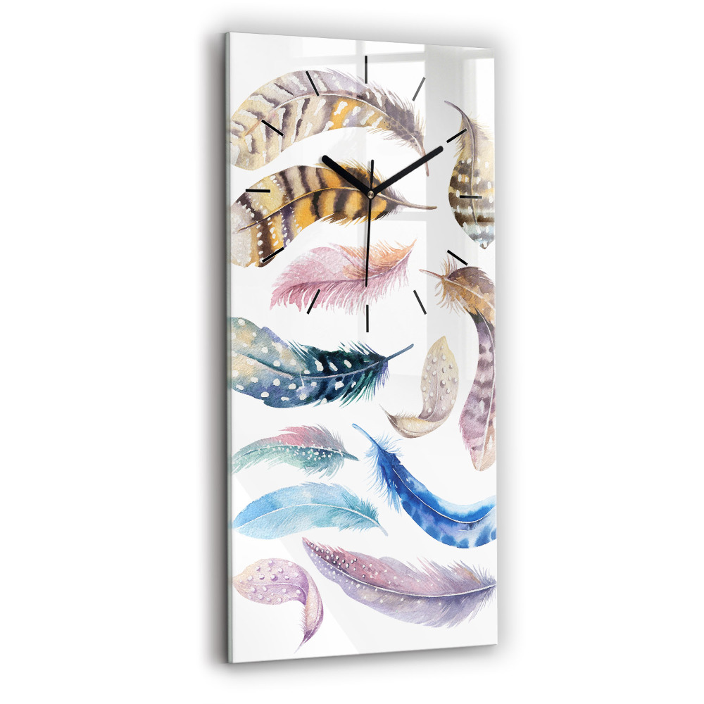 Ceas din sticlă dreptunghiular vertical Ilustrație de artă retro