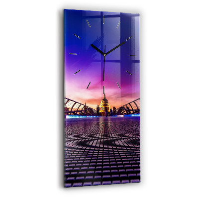 Ceas perete din sticlă dreptunghiular Catedrala Sf. Paul