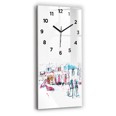 Ceas de sticlă pe perete vertical Element de feminitate