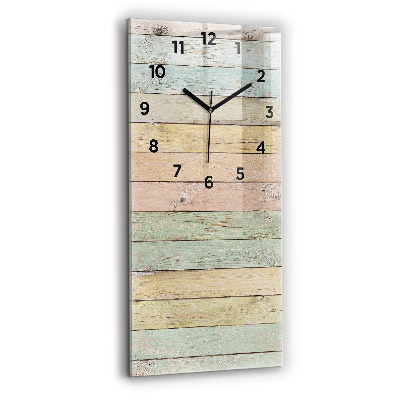 Ceas din sticlă dreptunghiular vertical Plăci colorate
