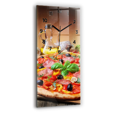 Ceas de sticlă pe perete vertical Inima culinară a Italiei